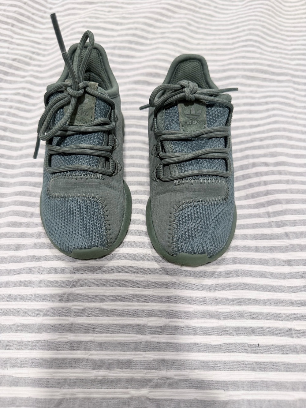 adidas Kids Olive Green Knit Sneakers